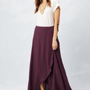 Lovestitch wrap maxi skirt